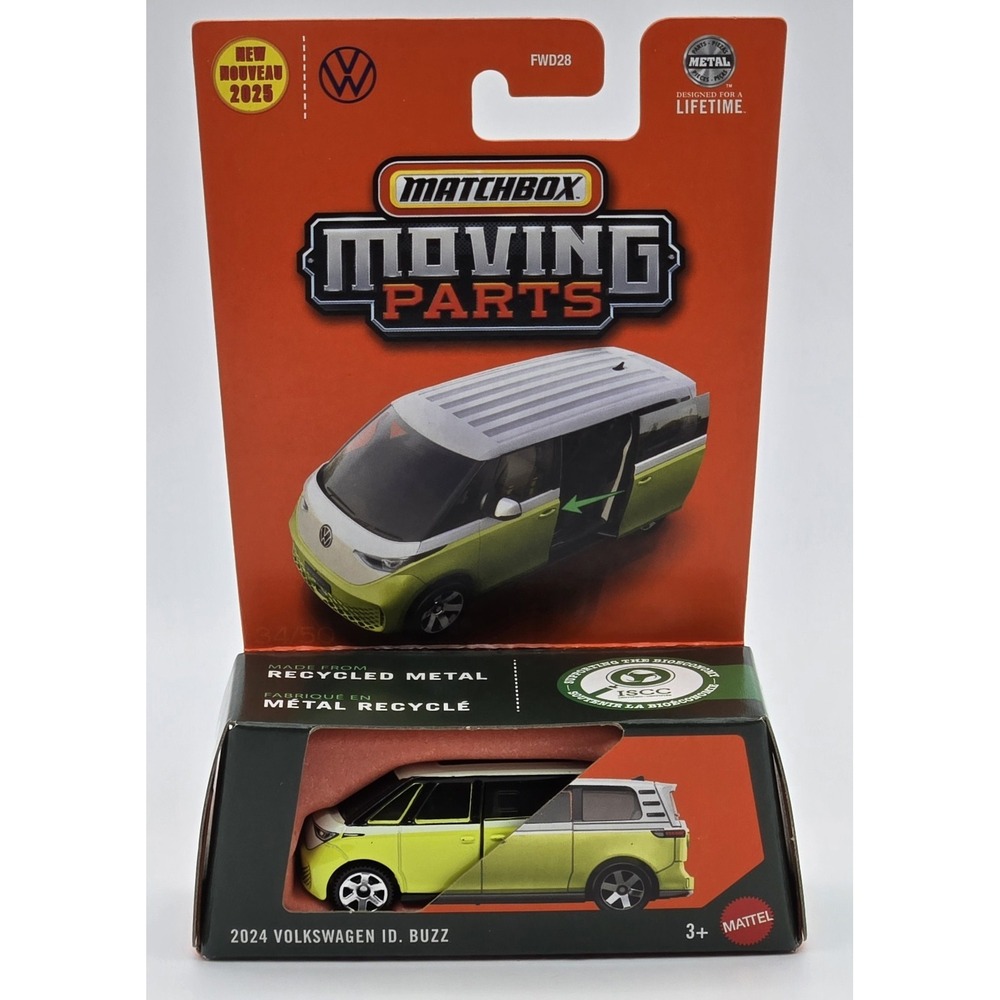 Matchbox Moving Parts 2024 Volkswagen ID Buzz Diecast 1:64 Car Model